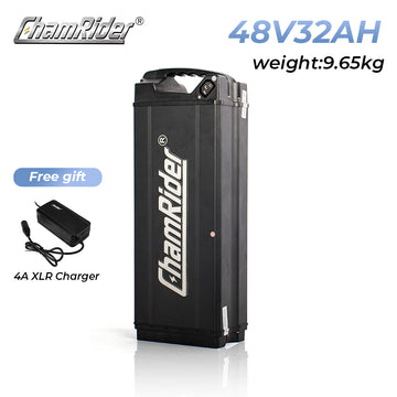 ChamRider 32AH Super Fish Battery – 32AH E-bike Power Unit | Fits DT450/DTS425 Perfectly | Polymer Cell with 40A BMS | High - Capacity Solution for European Food Delivery Cyclists
