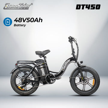 ChamRider DT450 Ebike - 48V50AH Monster Battery, 250KM Epic Range & 250W/750W Power Motor- Ultimate Pick for European Delivery Experts