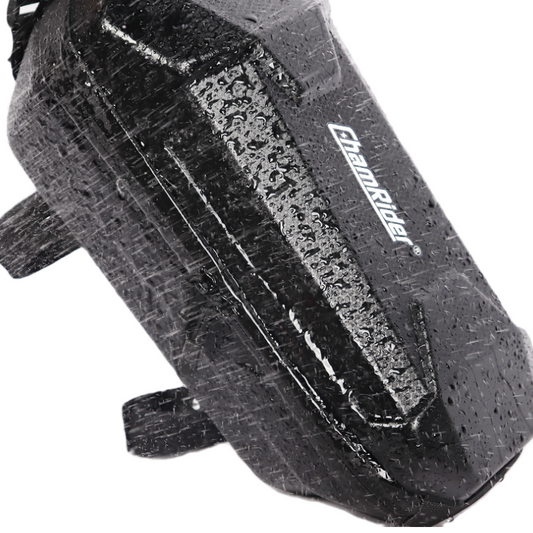 ChamRider EVA Hard Shell E-Bike Front Bag – Waterproof, Heavy-Duty & Quick-Release for European Delivery Riders, Commuters & Cyclists | Lightweight, Organized Storage with Shoulder Strap