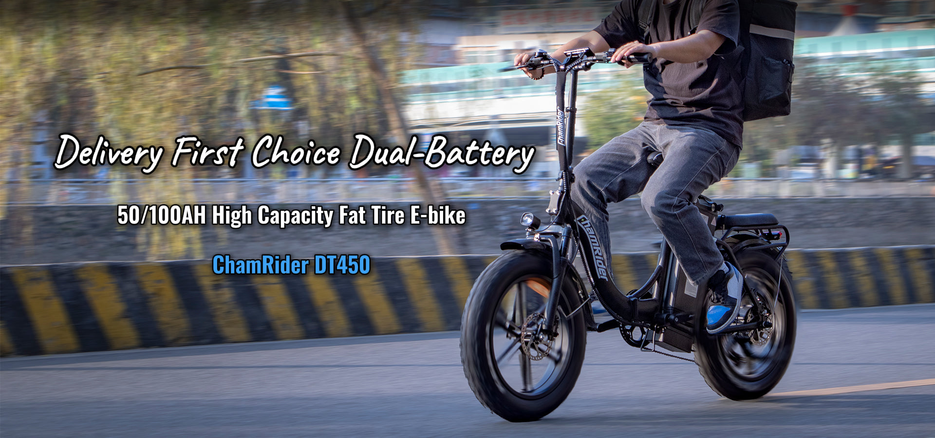 ChamRider E-bike - larger capacity ebikes for global delivery riders