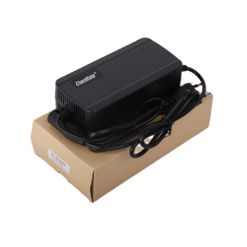 ChamRider 48V4A Fast E - Bike Battery Charger for Europe | 48VCompatible, Euro XLR Plug, 6H Full Charge | E - Bike Riders, Delivery Drivers & Converters