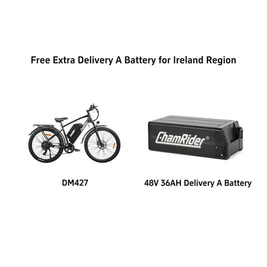 ChamRider DM427 E-bike - Long Range Lightweight Stylish Commuter & Delivery E-MTB for European Teens, Riders & Delivery Pros