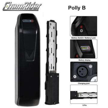 ChamRider DM427 PollyB Battery - 48V27AH High-Capacity Down Tube Battery for Long-Range Commuting & Food Delivery E-Bikes | Ultra Durable, Cost-Effective Power Solution