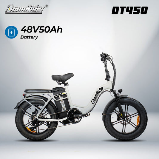 ChamRider DT450 Ebike - 48V50AH Monster Battery, 250KM Epic Range & 250W/750W Power - Ultimate Pick for European Delivery Experts