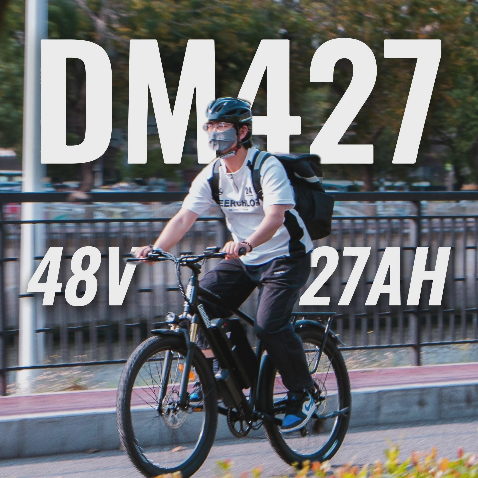 ChamRider DM427: Durable Long-Range E-Mountain Bike for Couriers